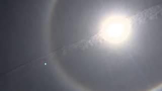 Circular Rainbow forms around the Sun!