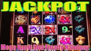 FINALLY JACKPOT! HANDPAY ! Mega Vault Slot machine (igt)Live Play & Jackpot Bonus /$4.00 Max Bet