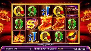 MUSTANG MONEY 2 Video Slot Casino Game with a RETRIGGERED MUSTANG MONEY 2 FREE SPIN BONUS