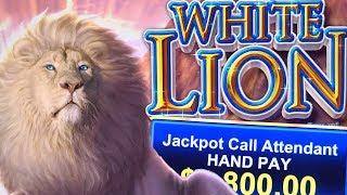 WHITE LION  HIGH LIMIT $100 SPINS  JACKPOT HANDPAY ON THIS SLOT MACHINE