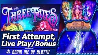 The Three Fates Slot - First Attempt with Live Play and Free Spins Bonuses
