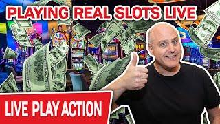 LIVE HIGH-LIMIT!  Playing Real. Slots. Live. Fingers crossed for JACKPOTS