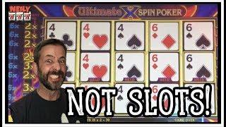 I PLAYED EVERY GAME IN THE CASINO THAT WASN'T A SLOT MACHINE! VIDEO POKER  KENO  ROULETTE  LOTTO