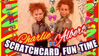 SCRATCHCARDS....ALBERT SINGSThe  VIEWERS PICK THERE SCRATCHCARDS..."LIVE"..PRIZE DRAW ON PART 2