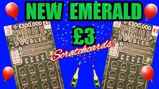 NEW GREEN EMERALD  £3.00 Scratchcards.are Here.We Got Some .Now to scratch some New Cards