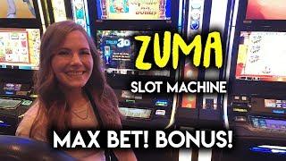 Trying ZUMA Slot Machine! Max Bet! Bonus!