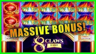 WOW!  BONUS!  8 CLAWS NEW SLOT (A FOLLOWUP TO 8 PEDALS)  LIVE SLOT MACHINE PLAY  BIG WINS