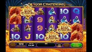 Dragon Champions Online Slot from Playtech - Dragon Fire Feature, Free Games - big wins!
