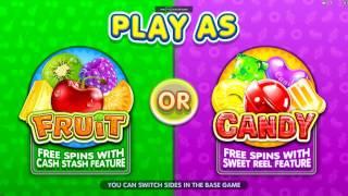 Fruit Vs Candy Slot Features and Game Play - by Microgaming