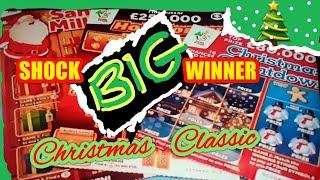 BIG WINNER...CHRISTMAS SCRATCHCARDS...CHRISTMAS COUNTDOWN..SANTA'S MILLIONS..HOT MONEY..CLASSIC