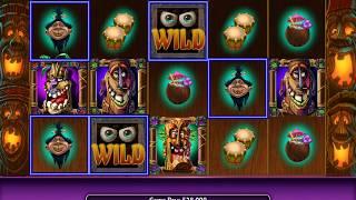 FREAKI TIKI Video Slot Casino Game with a LUAU FREE SPIN BONUS
