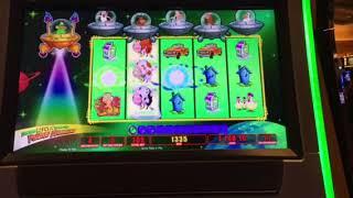 Invaders Return Slot Machine Free Spin Bonus #4 Caesars Casino Las Vegas 8-17
