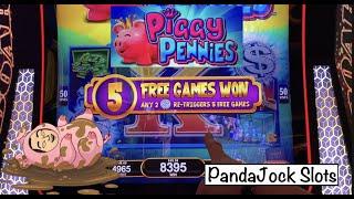 A fun time playing with the pigs on All Aboard, Piggy Pennies