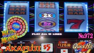 Free Play2x3x4x5x Super Times Pay Slot, Run Your Money Slot, Quick Hit Black & White Slot 赤富士スロット