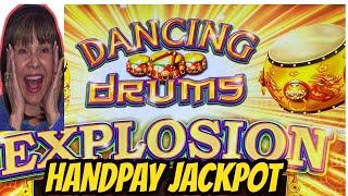 MY FIRST JACKPOT HANDPAY ON DANCING DRUMS EXPLOSION!