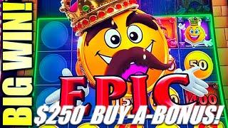 THIS TURNED EPIC! $250 BUY-A-BONUS!  NEW MR. CASHMAN LINK Slot Machine (Aristocrat Gaming)