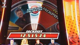 NEW SLOT!!! The Voice Slot Machine BONUS WON ! First Look IGT Slot Machine