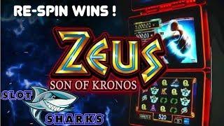 Zeus Son of Kronos - Re Spin Wins ! Meadows Racetrack & Casino
