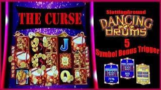 Dancing Drums Slot - 5 Bonus symbol Trigger at San Manuel Casino