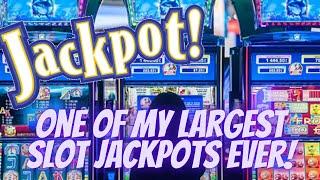 One of my BIGGEST SLOT MACHINE JACKPOTS EVER!