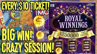 EVERY $10 TICKET!  BIG Win CRAZY Session!  $160/TICKETS  Fixin To Scratch