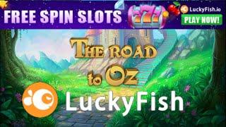 LuckyFish.io  BITCOIN SLOT  GAME  The Road To Oz !! BIG WIN !!