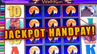 $40 BETS ON WOLF RUN  JACKPOT HAND PAY  HIGH LIMIT LIVE SLOT PLAY