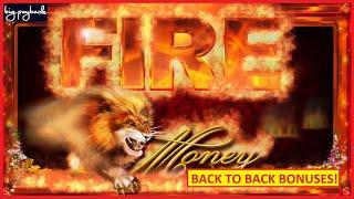 BACK TO BACK BONUSES on Fire Money Slots - LOVE THIS ONE!