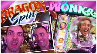 Marco + Brian take on the Slots!  SPINNING  SATURDAYS  w/ Willy Wonka, Dragon Spin + More!