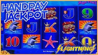 HIGH LIMIT Lightning Link Magic Pearl JACKPOT HANDPAY ️$50 Bonus Round Slot Machine Casino