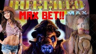 MAX BET! *BUFFALO MAX* LIVE PLAY! Can we hit Free Spins