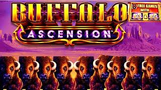 BUFFALO ASCENSION STAMPEDE FEATURES Lots of FREE SPINS!