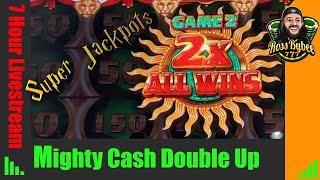 LIVE Slots! Mighty Cash Double Up! 7 hour live stream!
