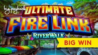 $10 BETS | NEW FIRE LINK! Ultimate Fire Link River Walk Slot - ALL FEATURES, NICE!