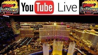 LIVE from LAS VEGAS  How to get FREE DRINKS Playing PENNY CASINO Slot Machines TOUR VLOG JACKPOT