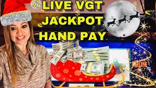 VGT JACKPOT HAND PAY CAUGHT LIVE ON CRAZY CHERRY MERRY CHRISTMAS TO ME!
