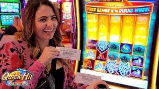 I WON BIG When I Put $300 Into Quick Hit Ultra!