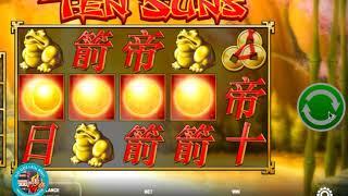 TEN SUNS Slot Machine  RIVAL GAMEPLAY   PlaySlots4RealMoney