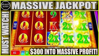 WATCH ME TURN $300 INTO A MASSIVE JACKPOT! RED FORTUNE HIGH LIMIT SLOT MACHINE