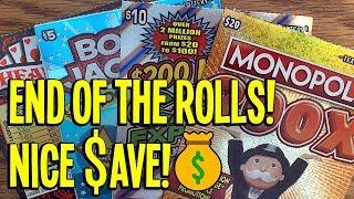 NICE SAVE! $77/Tickets! END OF THE ROLLS + MORE!  TX Lottery Scratch Offs