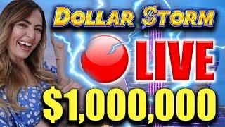 WORLD PREMIERE of $1 Million Grand Jackpot DOLLAR STORM LIVE!!!