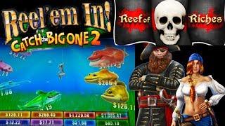 •Catch the BIG ONE 2• Huge Bass Can we Catch it• REEF of RICHES• Free Spins