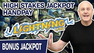 Lightning Link: High Stakes JACKPOT HANDPAY  BIG SLOT SPINS from Caesars Vegas