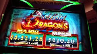 MORE FREE $$$ From Uncle Sheldon On Action Dragons Ainsworth Slot machine pokie Free spins