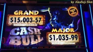 First Look ! CASH BULL .25c Slot Machine "Double profit" San Manuel Casino