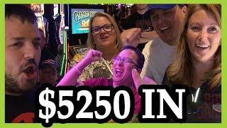 $5250 Group Slot Pull  HIGH LIMIT at Cosmopolitan Las Vegas  Slot Machine Pokies w Brian C