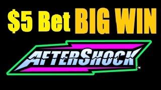 • BIG WIN! AFTERSHOCK SLOT MACHINE HIGH LIMIT LIVE PLAY! Best of $1 Denom Vegas! (DProxima)