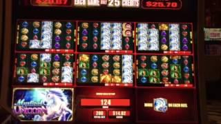 Hot Hot 8 Slot Machine Mystical Unicorn Free Spin Bonus #2 Aria Casino Las Vegas