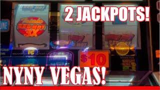 New York New York High Limit Slot Machines 2 Jackpots! Let's Play!