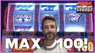 TRIPLE DOUBLE STARS • 100 SPINS at MAX BET • WHAT'S MY PAYBACK %?